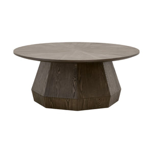 Essentials For Living Coulter Coffee Table - Timeless Transitional Design In Burnished Brown With Elegant Starburst Top Burnished Brown Mdf,Plywood,Ash Veneer 6065-ct.Bbrn