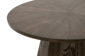 Essentials For Living Coulter End Table - Timeless Elegance With Burnished Brown Finish & Stylish Octagon Pedestal Base Burnished Brown Mdf,Plywood,Ash Veneer 6065-et.Bbrn