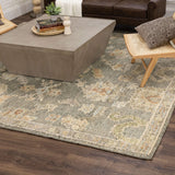 Karastan Rugs Coventry Kenilworth Hand Knotted Flatwoven Wool Area Rug Grey 8' x 10'