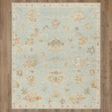 Karastan Rugs Coventry Westwood Hand Knotted Flatwoven Wool Area Rug Heath Blue 9' x 12'