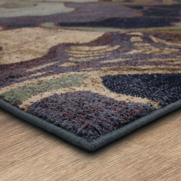 Karastan Rugs Rendition by Stacy Garcia Home Crescendo Machine Woven Triexta Modern/Contemporary Area Rug Periwinkle 2' 4" x 7' 10"