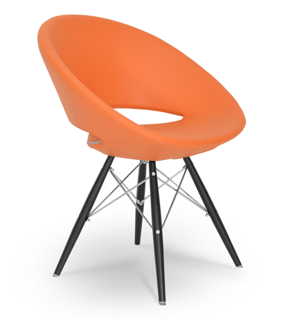Soho Concept Crescent Mw Dining Chair - Premium Camira Boucle Fabric, 10-year Guarantee, Stylish & Durable Design Orange  Soho-concept-dining-chair-01929