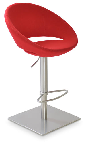 Soho Concept Crescent Piston Barstools & Counterstools - Adjustable Height, Premium Fabrics, 10-year Guarantee!   Soho-concept-dining-chair-11277