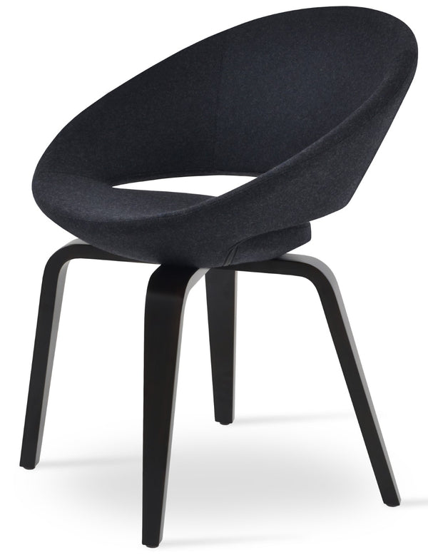 Soho Concept Crescent Plywood Chair - Stylish Dining Seating With Memory Swivel, 5-year Guarantee & Versatile Fabrics   Soho-concept-dining-chair-01945