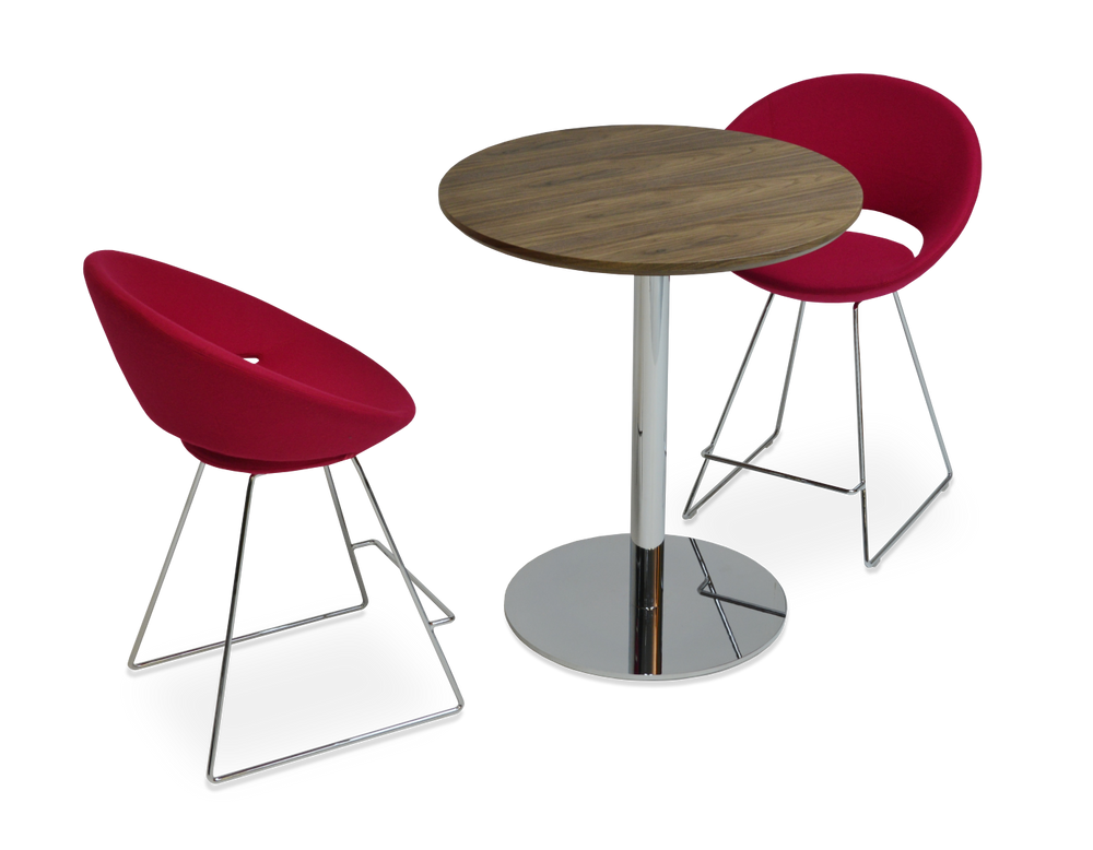 Soho Concept Crescent Wire Barstools & Counterstools - Ergonomic Comfort In Vibrant Colors, 10-year Guarantee!   Soho-concept-dining-chair-11313