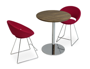 Soho Concept Crescent Wire Barstools & Counterstools - Ergonomic Comfort In Vibrant Colors, 10-year Guarantee!   Soho-concept-dining-chair-11313