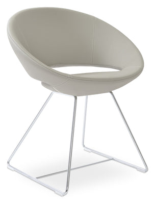 Soho Concept Crescent Wire Chair In Dark Grey - Stylish Dining Chair With Premium Camira Fabric & 10-year Guarantee   Soho-concept-dining-chair-02171