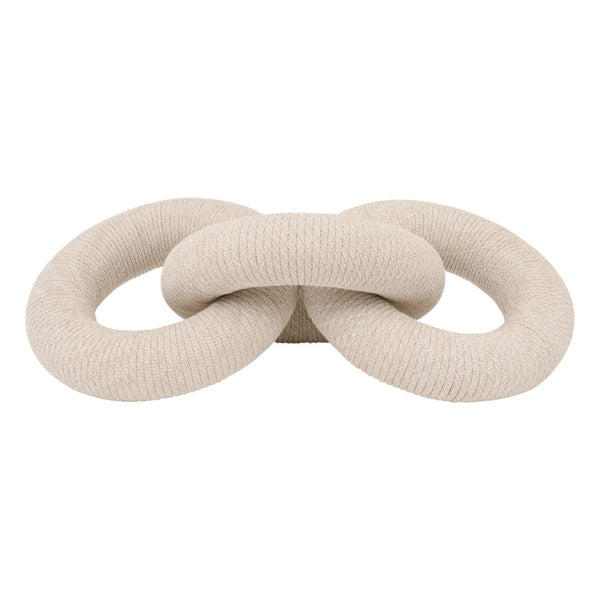 Essentials For Living Crew Rope Link – Handcrafted Nautical Tabletop Decor With Artisanal Charm For Coastal Home Styling Natural & White Flat Rope Solid Mahogany Wood 6890.Nwht