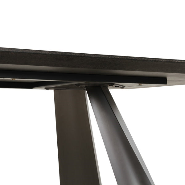 Pasargad Home Novara Round Dining Table - Modern Elegance For Sophisticated Dining Spaces D. Brown Mdf Plz-386dt