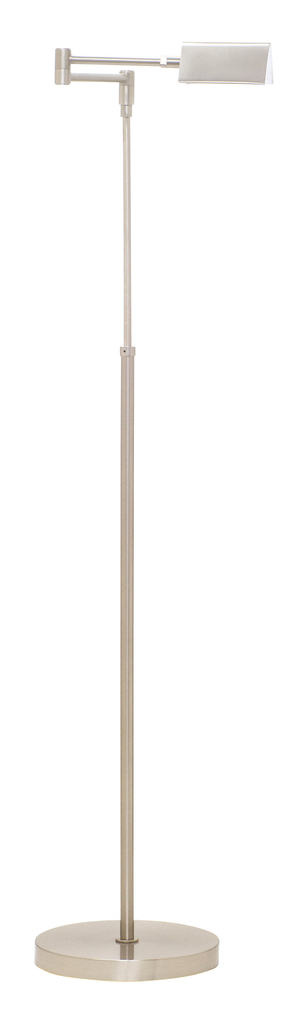 House Of Troy Delta Led Task Floor Lamps - Height-adjustable Design For Effortless Style And Functionality Satin Nickel Metal D100-sn
