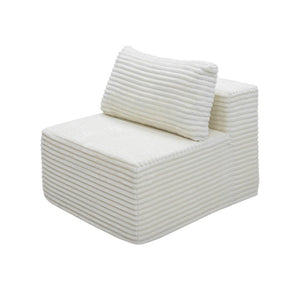 English Elm Fa-009A-Black-1U Modular Corduroy Sectional Sofa Reversible Chaise Low Profile Living Room White FA D1105118649