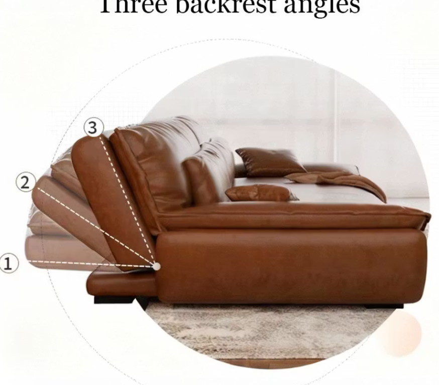 English Elm 86.6 Inch Faux Leather Sleeper Sofa Foldable Low Profile Minimalist Studio Design D1134167715