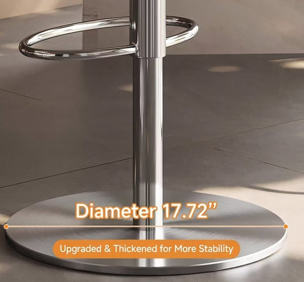English Elm Modern PU Leather Swivel Barstool with Gas Lift for Kitchen Counter or Home Bar Green White D1134167737