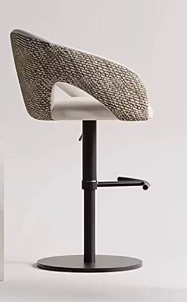 English Elm Modern PU Leather Swivel Barstool with Gas Lift for Kitchen Counter or Home Bar White D1134168563