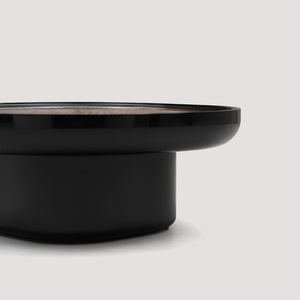 English Elm Modern Round Coffee Table Wood Veneer Inlay Top High Gloss Lacquer Living Room D1140121861