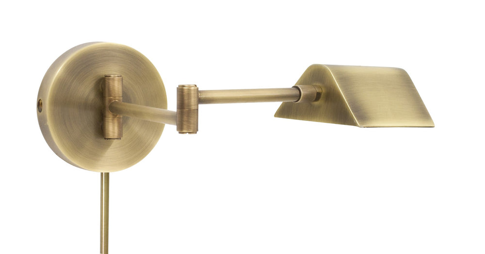 House Of Troy Delta Led Task Wall Swings – Modern Design With Integrated 3000k Lighting For Bright, Energy-efficient Spaces Antique Brass Metal D175-ab