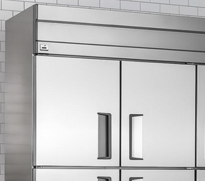 English Elm 71 Inch Stainless Steel Reach in Refrigerator 49 Cu Ft Fan Cooled Commercial Unit D858098811