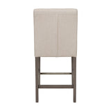 CorLiving Leila Fabric Counter Height Barstool Beige DAD-454-B
