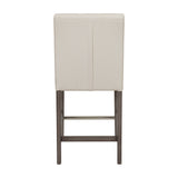 CorLiving Leila Counter Height Barstool White DAD-464-B