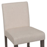 CorLiving Laura Fabric Counter Height Barstool Beige DAD-654-B