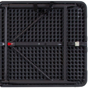 English Elm Mills 4-Foot Height Adjustable Bi-Fold Folding Table for Indoor/Outdoor Use with Carrying Handle Dark Gray 23.5"W x 48.25"L DAD-LF-122Z-DG-GG