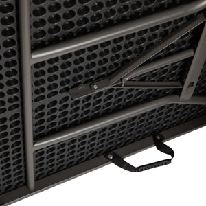 English Elm Elijah 6-Foot Portable Bi-Fold Folding Table with Carrying Handle for Easy Setup and Storage Brown 30"W x 72"L DAD-LF-183Z-GG