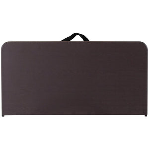 English Elm Dunham Portable Bi-Fold Folding Table for Versatile Workspaces, Events, and Outdoor Gatherings Brown 34" Square DAD-LF-86-GG