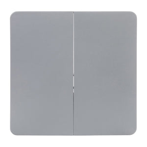 English Elm Dunham Portable Bi-Fold Folding Table for Versatile Workspaces, Events, and Outdoor Gatherings Gray 34" Square DAD-LF-86-GY-GG