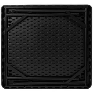 English Elm Silas Folding Card Game Table for 4 Players - Durable, Portable, with Green Felt and Cup Holders Black Top/Green Felt Surface 34.5" Square DAD-MJZ-88-BKGR-GG