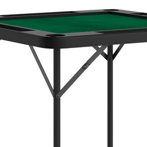 English Elm Silas Folding Card Game Table for 4 Players - Durable, Portable, with Green Felt and Cup Holders Black Top/Green Felt Surface 34.5" Square DAD-MJZ-88-BKGR-GG