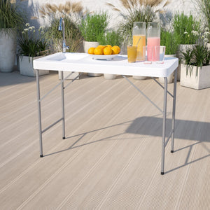 English Elm Wesley Portable Fish Cleaning Table - 4-Foot Outdoor Sink, Foldable Design for Camping & Prep DAD-PYZ-116-GG