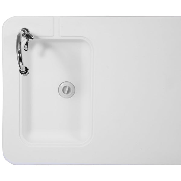 English Elm Wesley Portable Fish Cleaning Table - 4-Foot Outdoor Sink, Foldable Design for Camping & Prep DAD-PYZ-116-GG