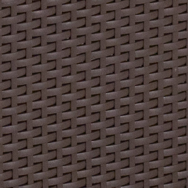 English Elm Seneca 5-Piece Outdoor Faux Rattan Chair and Sofa Set with Stylish Chocolate Brown Finish DAD-SF-113RS-CBN-GG