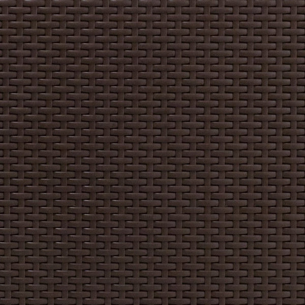 English Elm Seneca Chocolate Brown Faux Rattan Chair with Beige Cushion - Cozy Outdoor Comfort & Style! DAD-SF1-1-GG