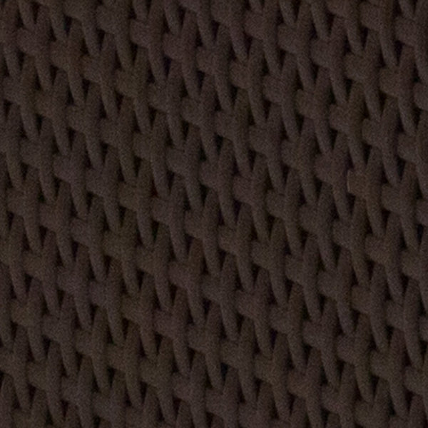 English Elm Seneca Chocolate Brown Faux Rattan Coffee Table - Stylish, Weather-Resistant Outdoor Accent Piece DAD-SF1-R-GG