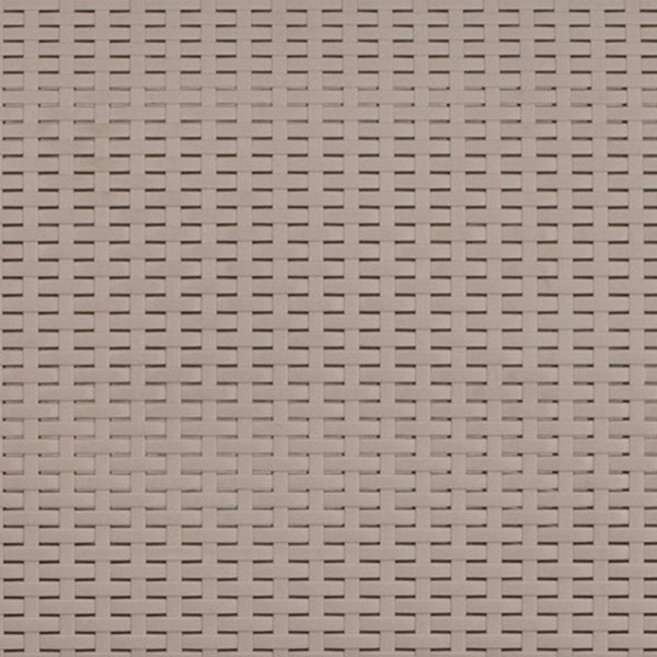 English Elm Seneca Stylish Faux Rattan Coffee Table – Lightweight, Weather-Resistant Design for Outdoor Living Spaces Light Gray DAD-SF2-T-GG