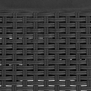 English Elm Seneca Dark Gray Faux Rattan 3-Piece Chair and Side Table Set for Stylish Outdoor Spaces DAD-SF3-2P-SET-GG