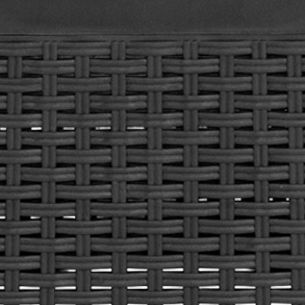 English Elm Seneca Dark Gray Faux Rattan 3-Piece Chair and Side Table Set for Stylish Outdoor Spaces DAD-SF3-2P-SET-GG