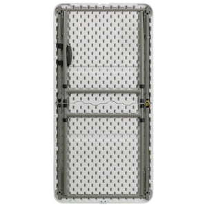 English Elm Elon 4-Foot Height Adjustable Folding Table - Durable, Portable, and Ideal for Events & Home Use DAD-YCZ-122Z-2-GG