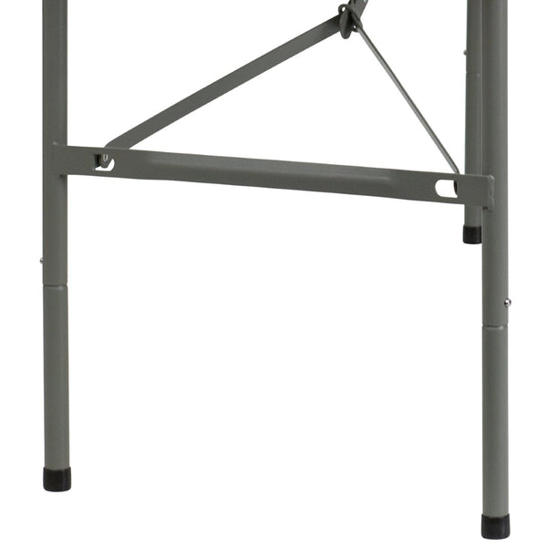 English Elm Elon 5-Foot Bi-Fold Folding Table - Durable Granite White Surface for Events, Easy Setup & Storage DAD-YCZ-152Z-GG