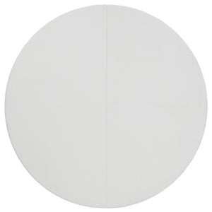 English Elm Elon 5-Foot Round Folding Table – Durable Granite White Design for Events, Parties & Everyday Use DAD-YCZ-154-GW-GG