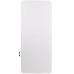 English Elm Elon 6-Foot Bi-Fold Folding Table - Durable, Portable, Waterproof Design for Events & Gatherings DAD-YCZ-183Z-GG