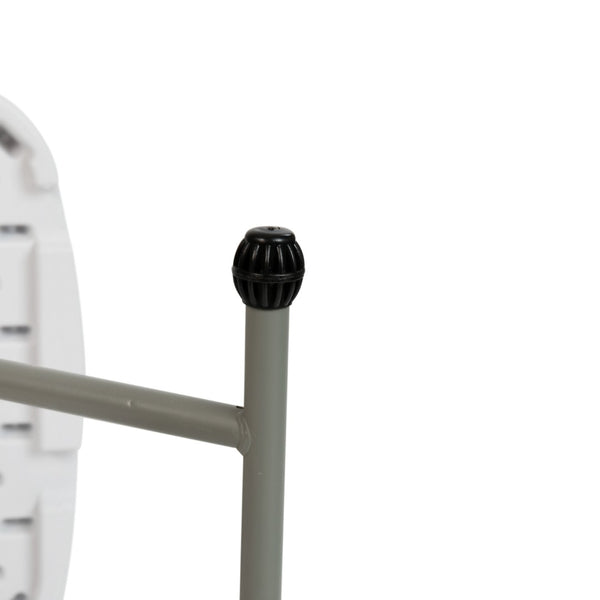 English Elm Elon Folding Table – Versatile Portable Design for Indoor/Outdoor Use, Adjustable Height, Durable & Compact Granite White 26" DAD-YCZ-66X-GW-GG