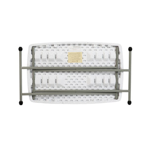 English Elm Elon Folding Table – Versatile Portable Design for Indoor/Outdoor Use, Adjustable Height, Durable & Compact Granite White 30" DAD-YCZ-76X-GW-GG