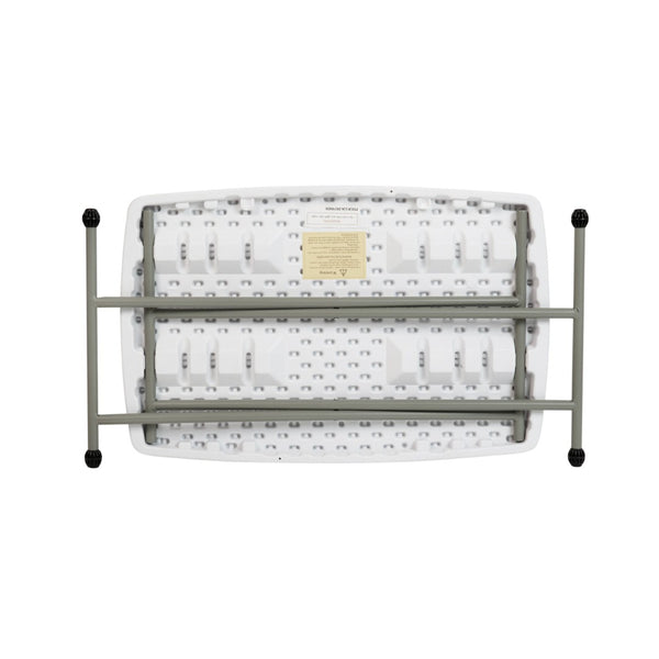 English Elm Elon Folding Table – Versatile Portable Design for Indoor/Outdoor Use, Adjustable Height, Durable & Compact Granite White 30" DAD-YCZ-76X-GW-GG