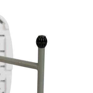 English Elm Elon Folding Table – Versatile Portable Design for Indoor/Outdoor Use, Adjustable Height, Durable & Compact Granite White 30" DAD-YCZ-76X-GW-GG