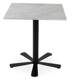 Soho Concept Daisy 5 Star Marble Bar Table - Elegant Jazz White & Black Italian Marble With Polished Steel Post Black,White  Soho-concept-dining-chair-13665