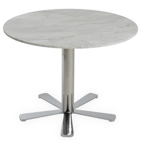 Soho Concept Daisy 5 Star Chrome Base - Sturdy 5-prong Solid Steel Support With Adjustable Foot Caps, 27" Height Chrome  Soho-concept-dining-chair-13666