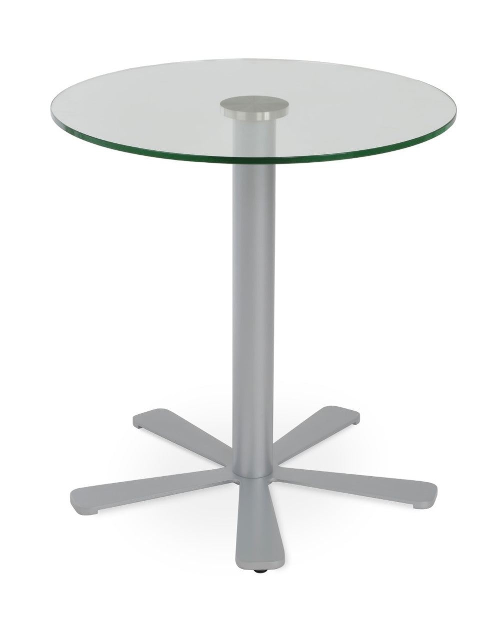 Soho Concept Daisy 5 Star Glass Dining Table - Modern Clear Tempered Glass With Elegant Chrome & Brass Finishes Chrome  Soho-concept-dining-chair-13690