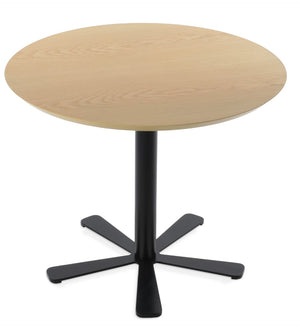 Soho Concept Daisy 5 Star Wood Dining Table: Elegant White Lacquer, Walnut, Or Natural Ash With Stylish Base Options Black,Natural,Ash  Soho-concept-dining-chair-13694